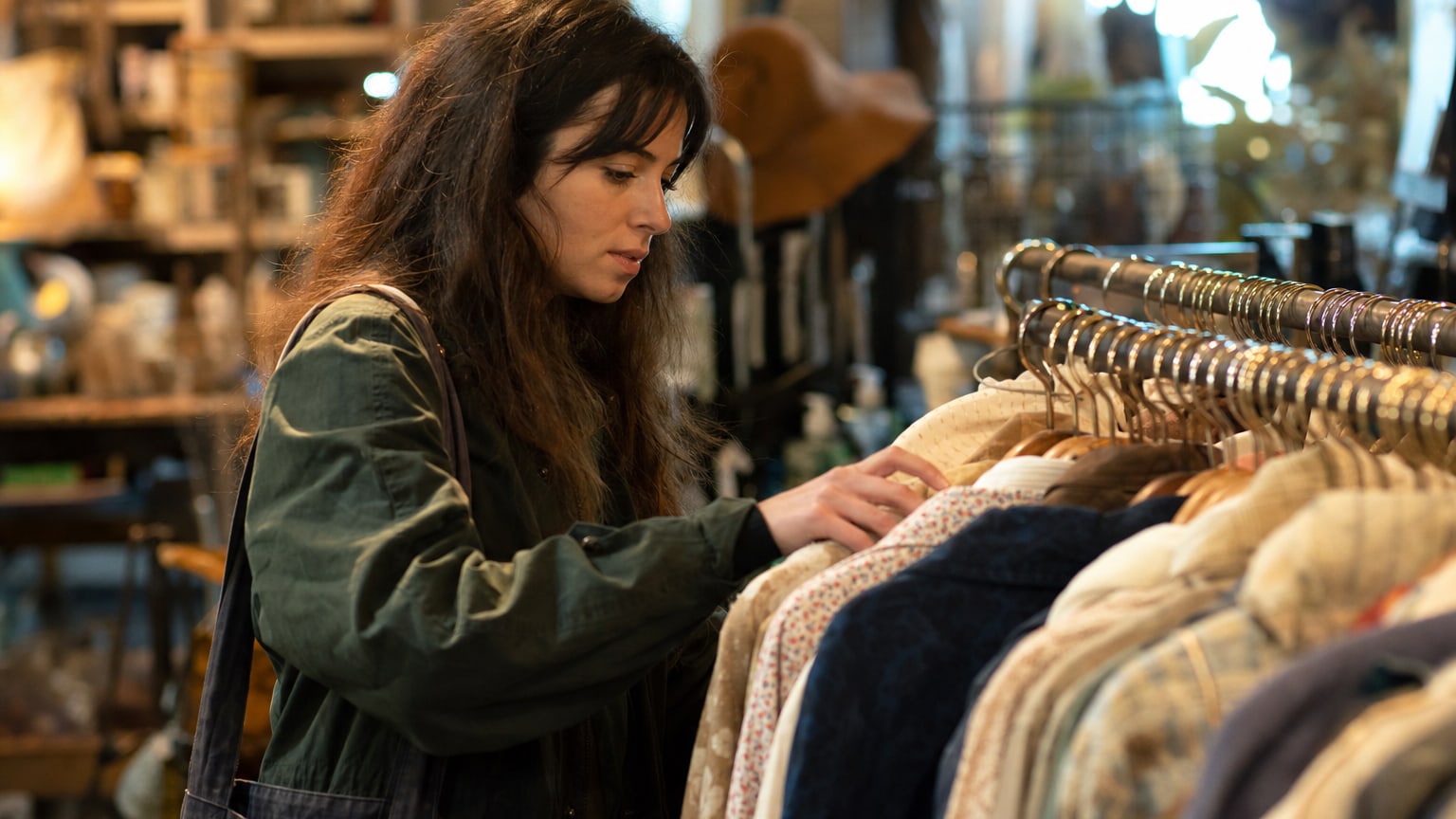 Achat de vêtements d'occasion en friperie
