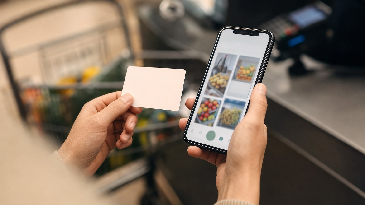 Carte de fidélité et application au supermarché